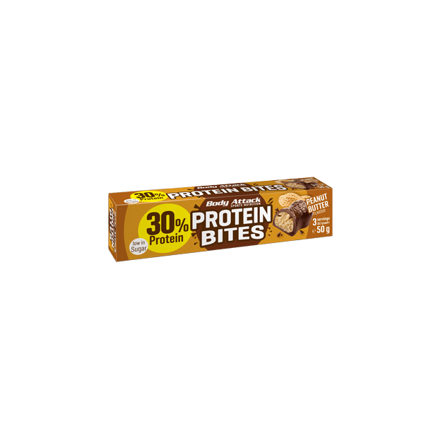 BODY ATTACK Protein Bites 50g Peanut Butter