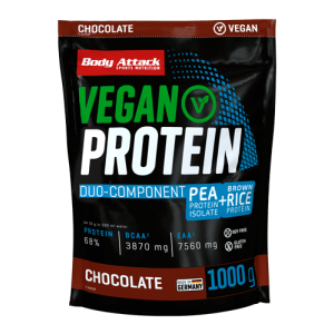 BODY ATTACK Vegan Protein 1000g Schokolade