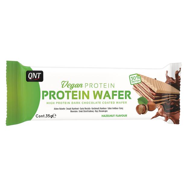 QNT Vegan Protein Wafer 35g Haselnuss