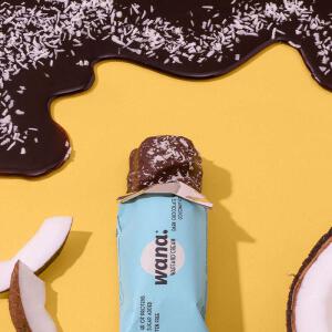 WANA Proteinriegel Waff &amp; Cream 43g Dunkle Schokolade...