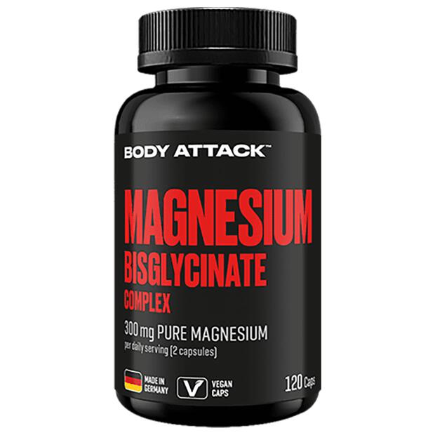 BODY ATTACK Magnesium Bisglycinate Complex 120 Caps