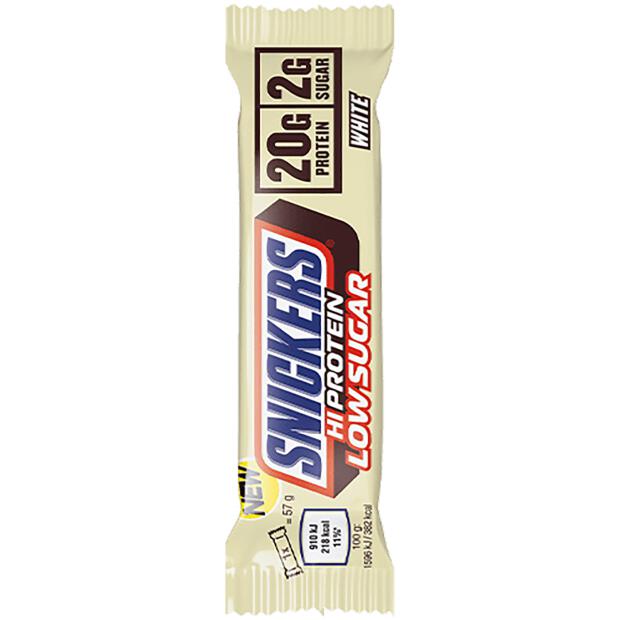 MARS INCORPORATED Snickers Low Sugar Hi Protein Bar 57g Weisse Schokolade