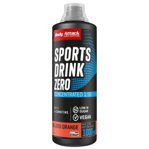 BODY ATTACK Sports Drink Zero 1000ml Blood Orange