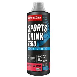 BODY ATTACK Sports Drink Zero 1000ml Cherry-Banana