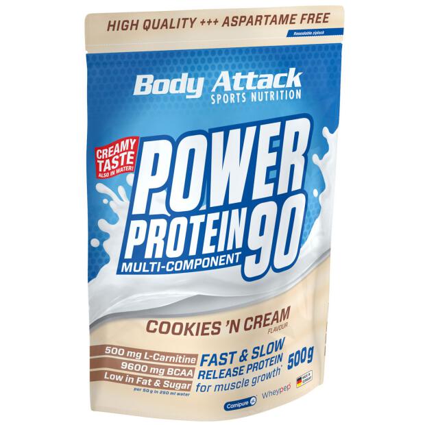 BODY ATTACK Power Protein 90 500g Coconut