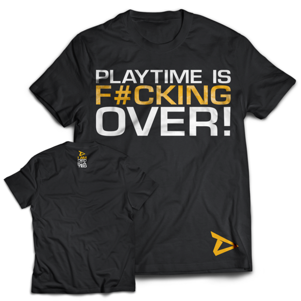 DEDICATED T-Shirt "Playtime is over" XL