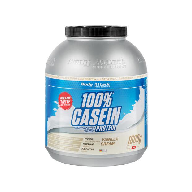 BODY ATTACK Casein Protein 1800g Vanilla Cream