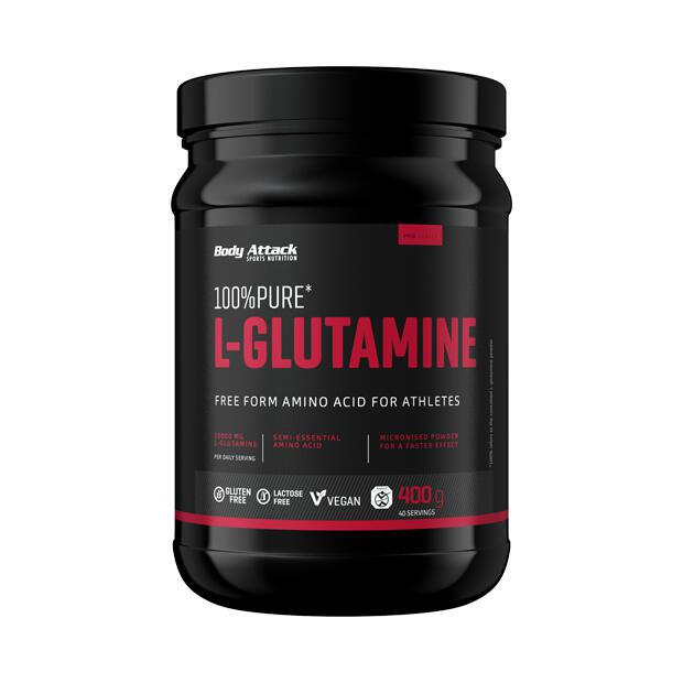 BODY ATTACK 100% Pure L-Glutamine 400g
