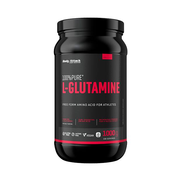BODY ATTACK 100% Pure L-Glutamine 1000g