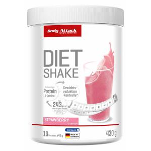 BODY ATTACK Di&auml;t Shake 430g Erdbeere