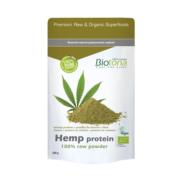 BIOTONA Hemp Protein 100% raw Powder 300g