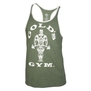 GOLDS GYM Stringer Tank Top Joe contrast army cream