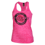 Bottle Cap Burnout Tank "Golds Gym" hot pink