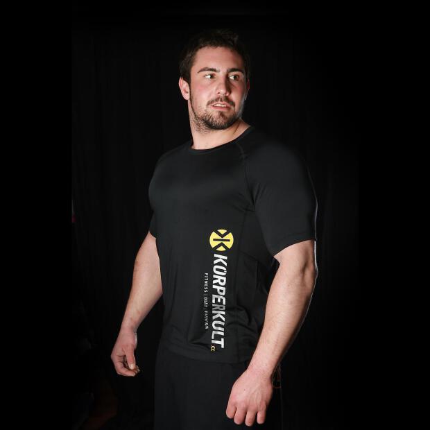 T-Shirt Cool Dry "Körperkult Dynamic 1" black