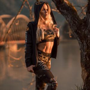 K&Ouml;RPERKULT Zip Hooy Lady-Fit black S