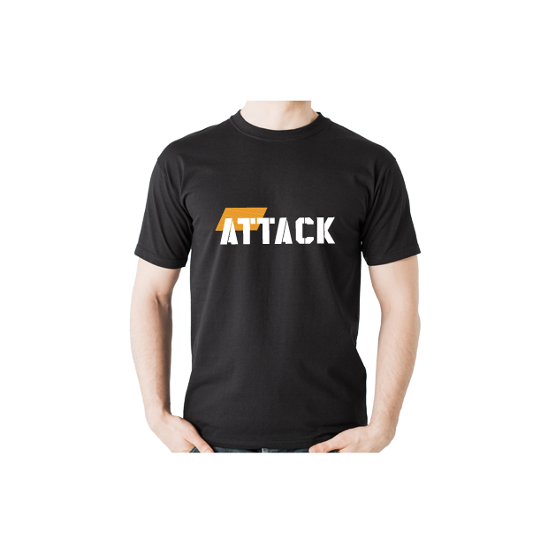 T-Shirt "ATTACK" black L