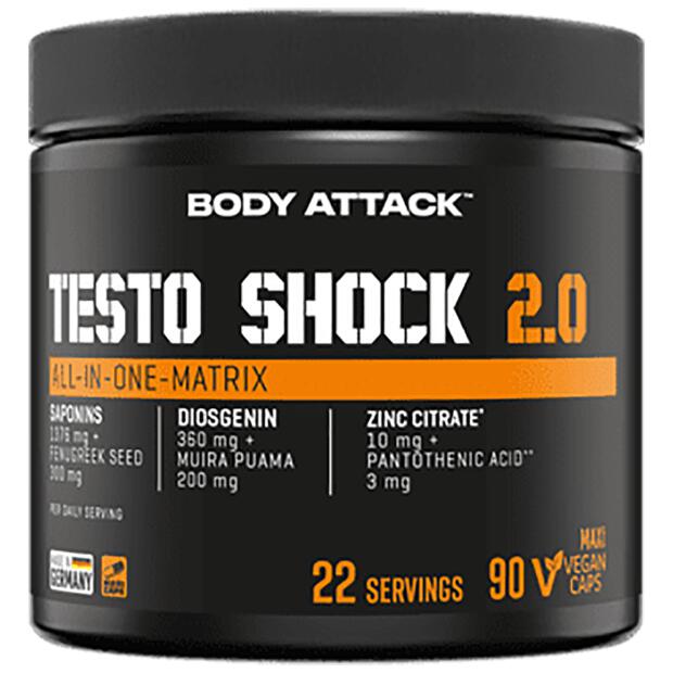 BODY ATTACK Testo Shock 2.0 90 Caps
