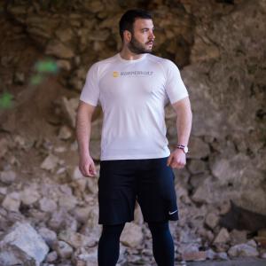 T-Shirt Cool Dry "Körperkult Dynamic 2" white