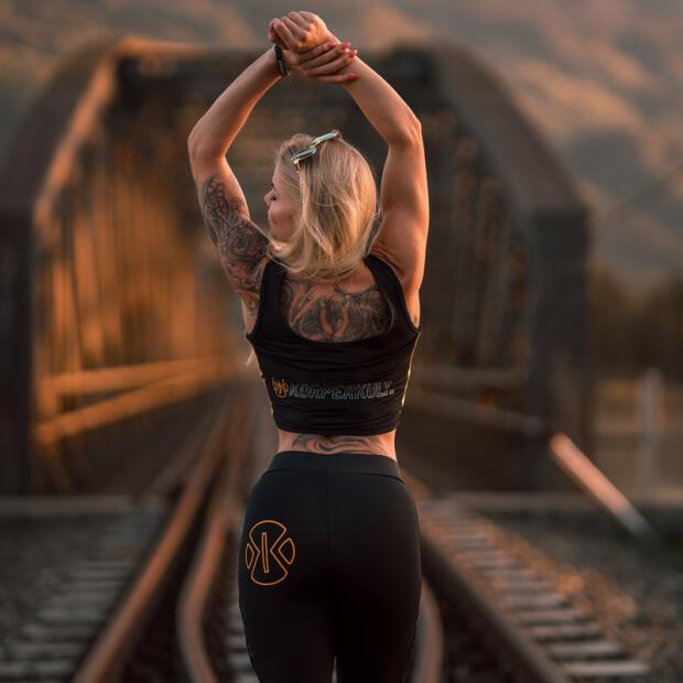 KÖRPERKULT Leggings "Ribbon" black