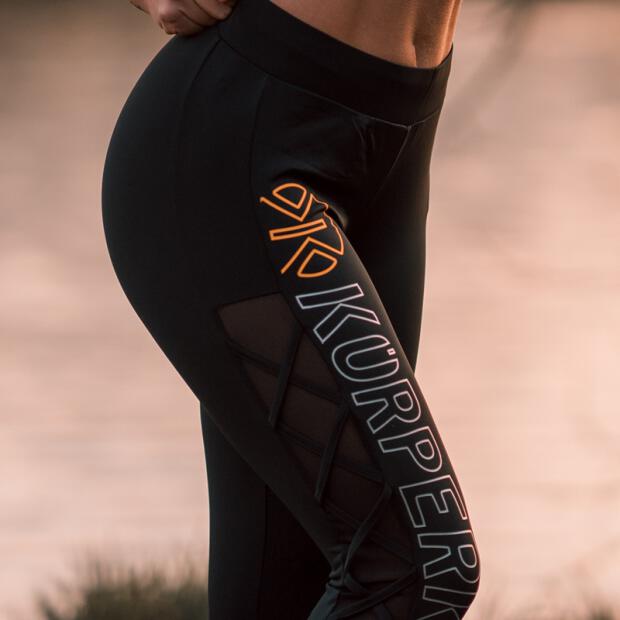 KÖRPERKULT Leggings "Ribbon" black