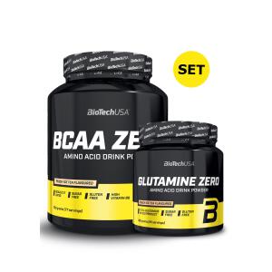 BioTechUSA BCAA ZERO 700g + Glutamine ZERO 300g