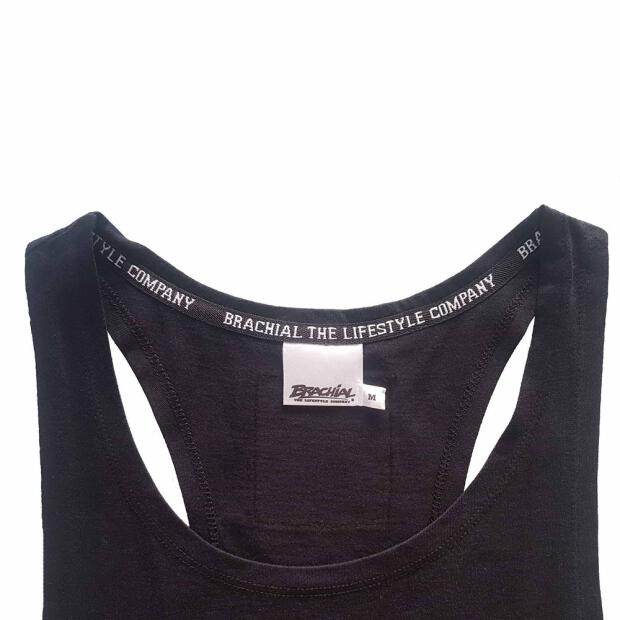 BRACHIAL Tank-Top "Squat" schwarz/orange