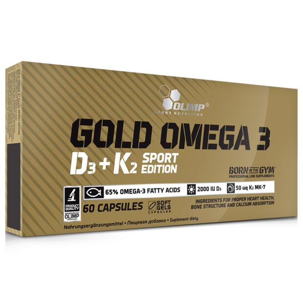OLIMP Gold Omega 3 D3+K2 Sport Edition 60 Caps