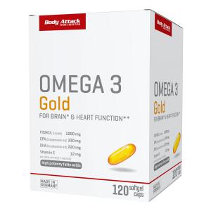 BODY ATTACK Omega 3 Gold Pro 120 softgel Caps