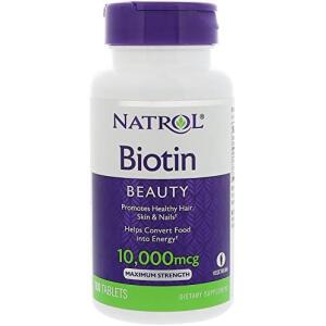 NATROL Biotin Beauty 10000mcg Fast 100 Tabs